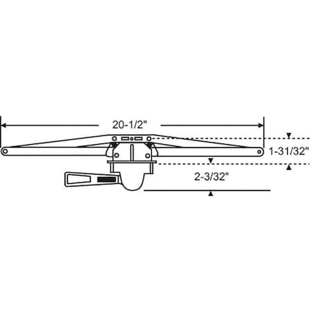 Strybuc LEVER OPERATOR RH E BRZ 36-160-1